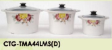 Crock Pot Set D - 5L, 3L & 1.5L ( 3 Biji / Set )
